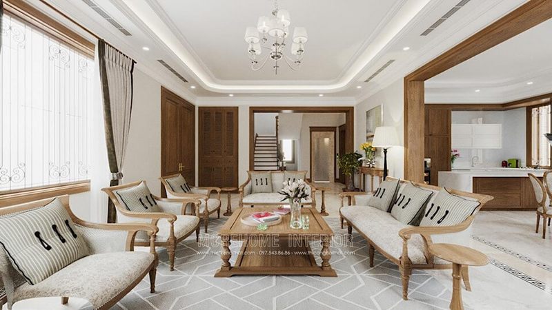 Morehome mang đến cho bạn bộ bàn ghế sofa gỗ bọc vải cao cấp. Với thế mạnh xưởng sản xuất sofa rộng >1000m2 cùng đội ngũ công nhân giàu kinh nghiệm, Morehome cam kết mang đến cho quý khách hàng những dòng sản phẩm sofa đẹp nhất, chất lượng nhất với giá thành hợp lý nhất.