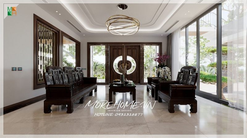 Phòng khách không gian chính của một ngôi nhà là nơi đón tiếp khách, bạn bè tới chơi, thể hiện sự sang trọng tiện nghi và thẩm mỹ cao cho không gian